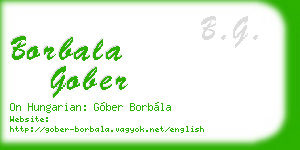 borbala gober business card