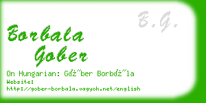 borbala gober business card
